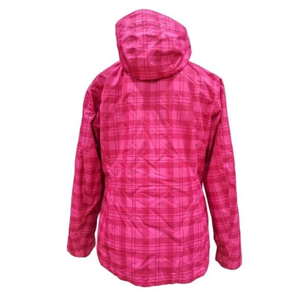 LIKE NEW Columbia Whirlibird Interchange Jacket Deep Blush Plaid Size M - Picture 5 of 14